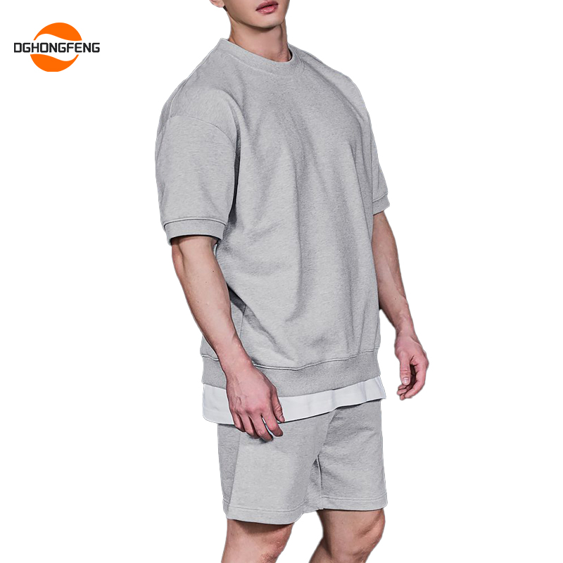 men tracksuit set joggers tracksuit set short and t-shirt set